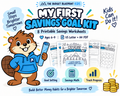 My First Savings Goal Kit | Printable Savings Worksheets for Kids Ages 6–9