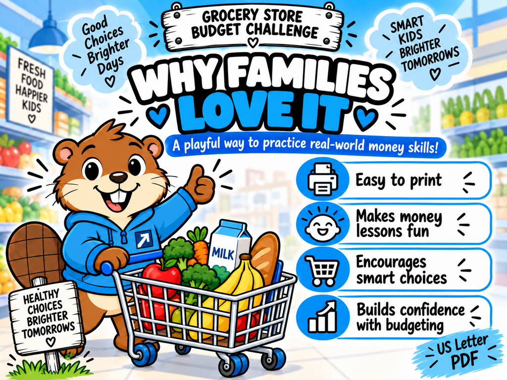 Why families love the Grocery Store Budget Challenge printable