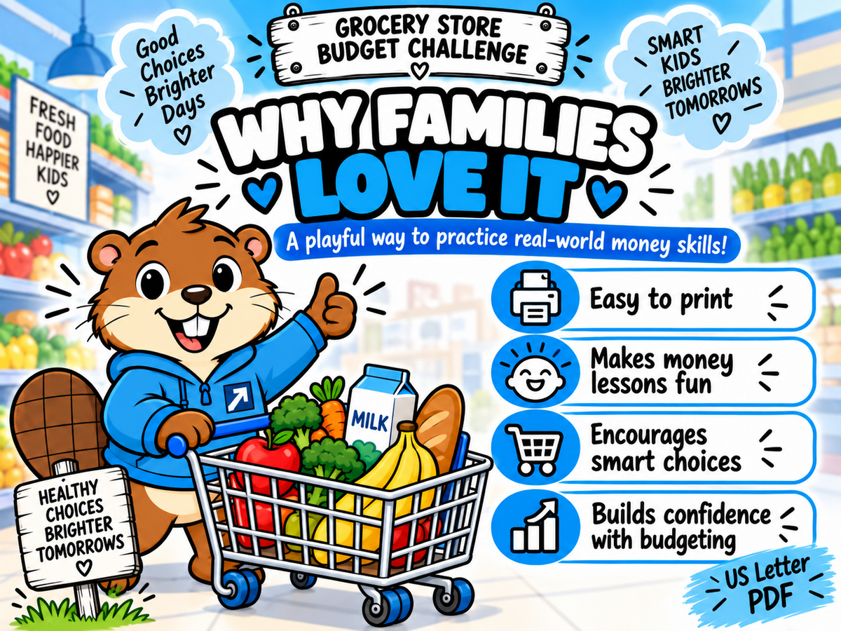 Why families love the Grocery Store Budget Challenge printable